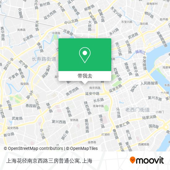 上海花径南京西路三房普通公寓地图