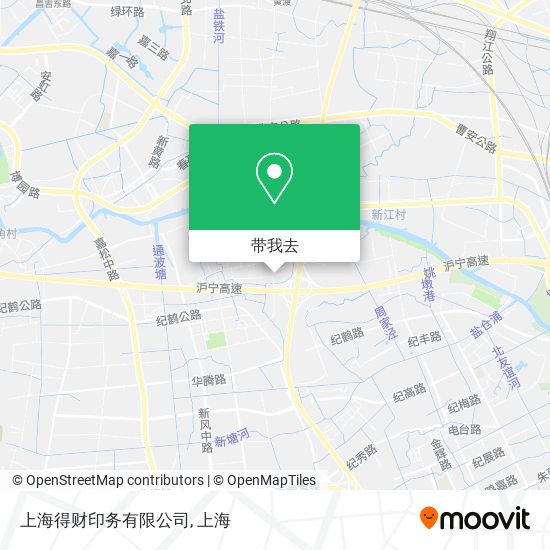 上海得财印务有限公司地图