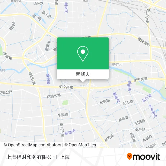 上海得财印务有限公司地图