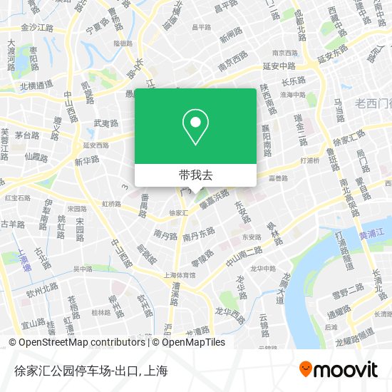 徐家汇公园停车场-出口地图