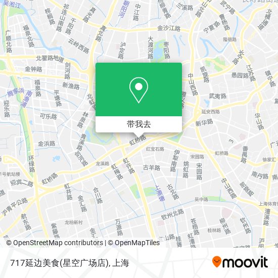 717延边美食(星空广场店)地图
