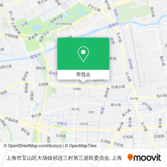 上海市宝山区大场镇祁连三村第三居民委员会地图