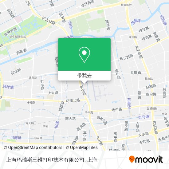 上海玛瑞斯三维打印技术有限公司地图