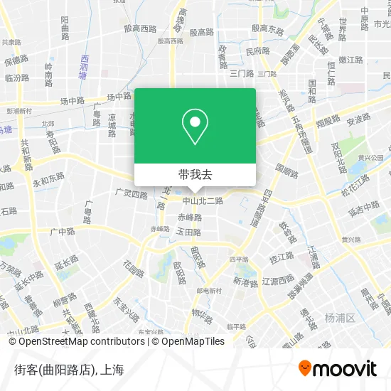 街客(曲阳路店)地图