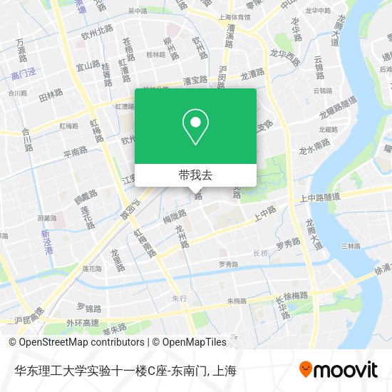 华东理工大学实验十一楼C座-东南门地图