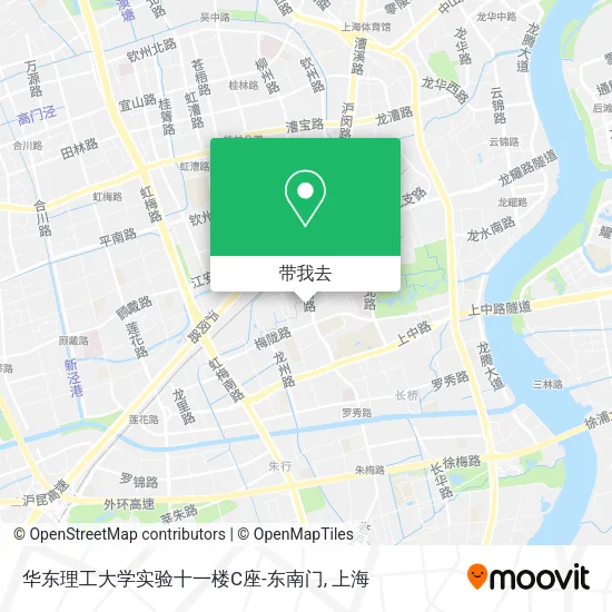华东理工大学实验十一楼C座-东南门地图