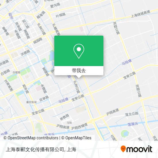 上海泰郦文化传播有限公司地图