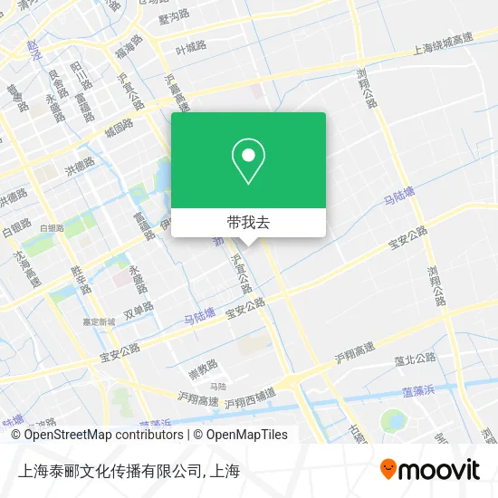 上海泰郦文化传播有限公司地图