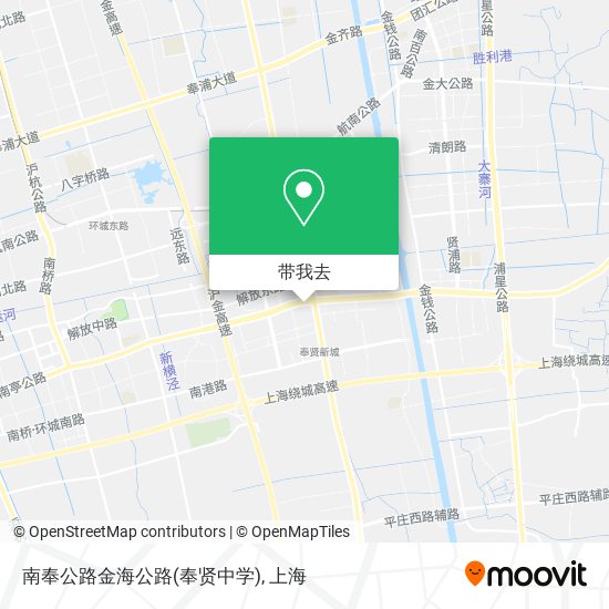 南奉公路金海公路(奉贤中学)地图