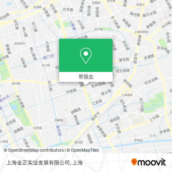 上海金正实业发展有限公司地图