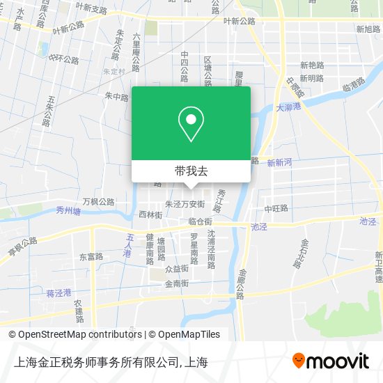 上海金正税务师事务所有限公司地图