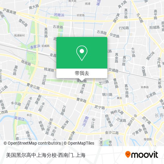 美国黑尔高中上海分校-西南门地图