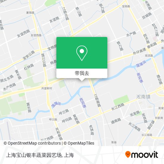 上海宝山银丰蔬菜园艺场地图