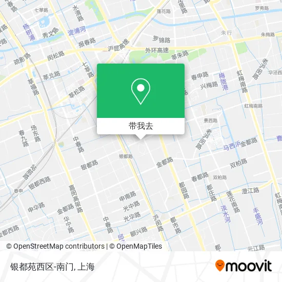 银都苑西区-南门地图