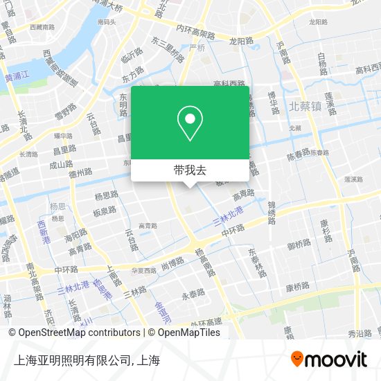 上海亚明照明有限公司地图