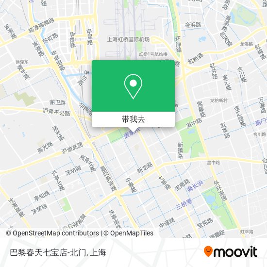 巴黎春天七宝店-北门地图