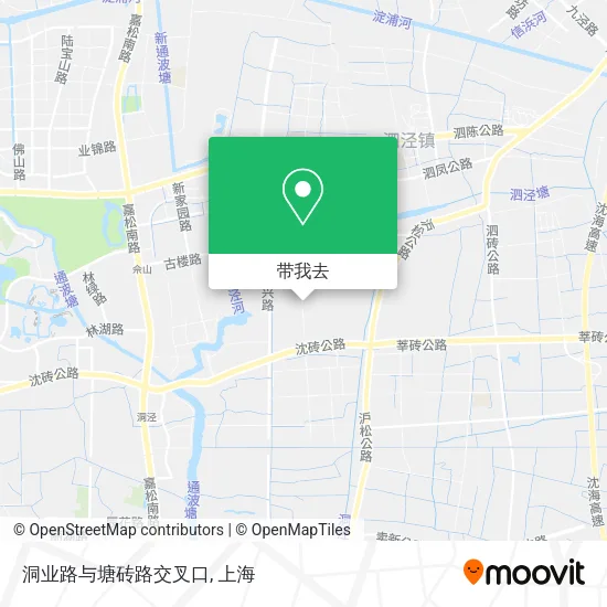洞业路与塘砖路交叉口地图