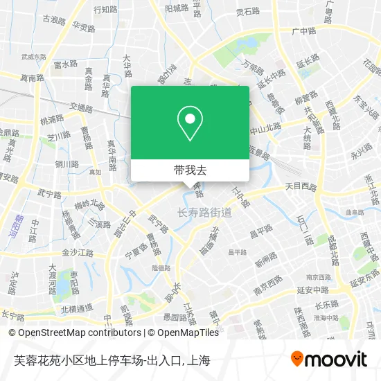 芙蓉花苑小区地上停车场-出入口地图