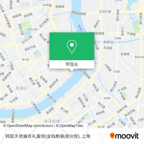 韩国天使嫁衣礼服馆(金钱豹杨浦分馆)地图