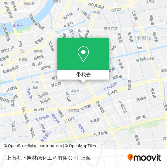 上海抛下园林绿化工程有限公司地图