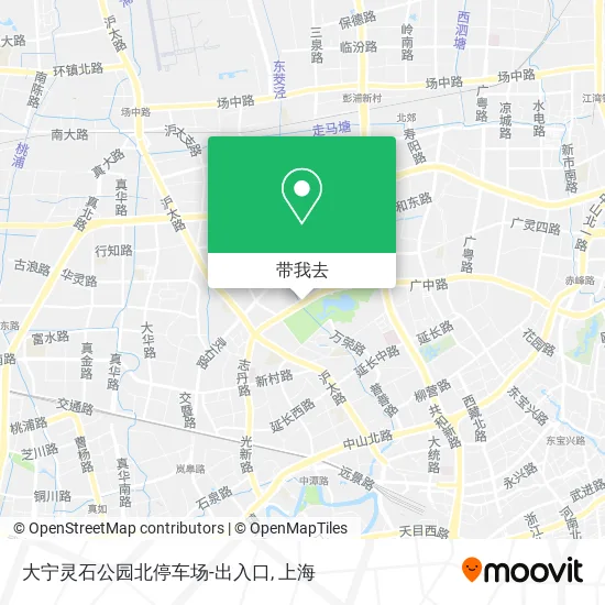 大宁灵石公园北停车场-出入口地图