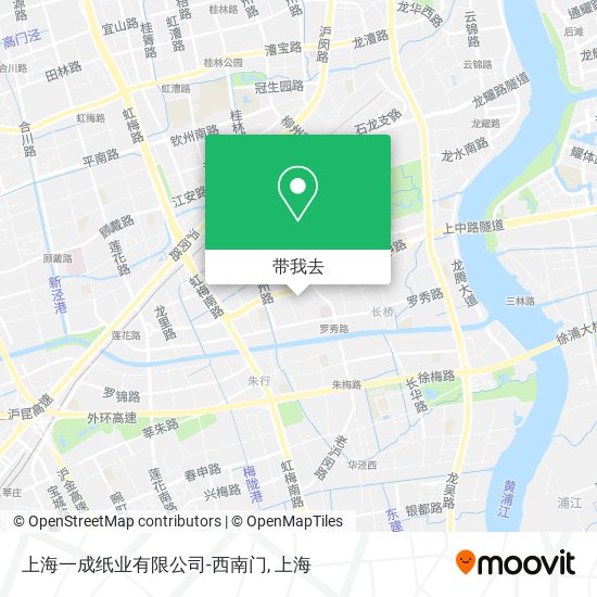 上海一成纸业有限公司-西南门地图