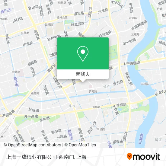 上海一成纸业有限公司-西南门地图