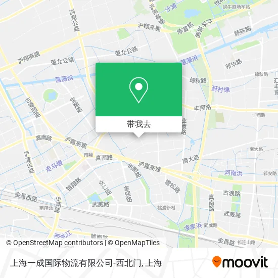 上海一成国际物流有限公司-西北门地图