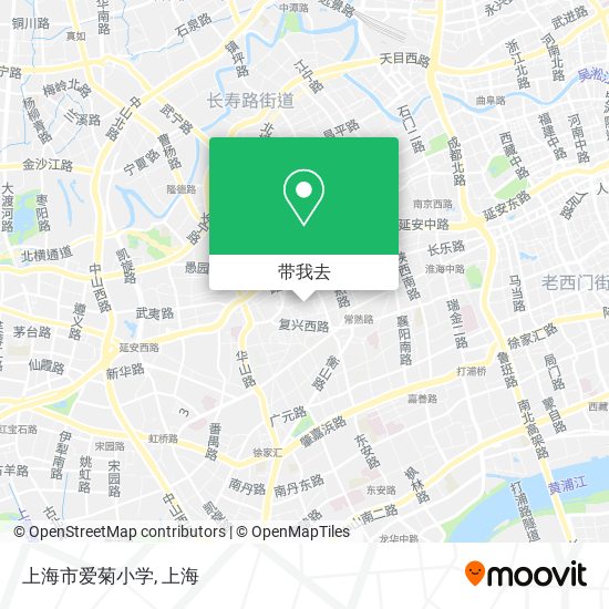 上海市爱菊小学地图