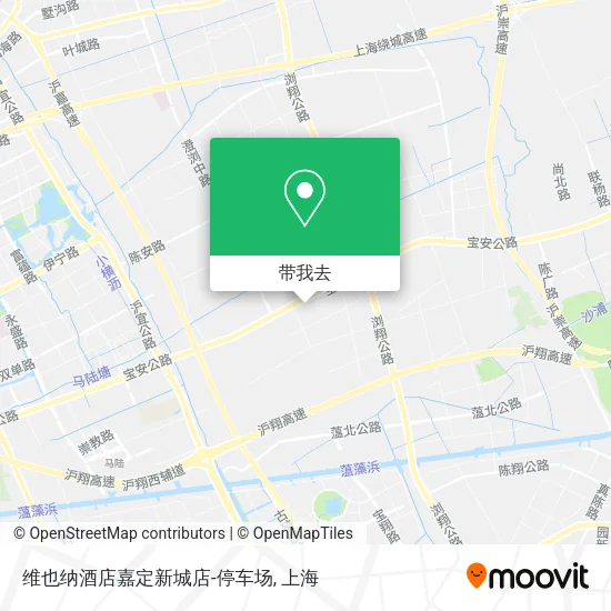 维也纳酒店嘉定新城店-停车场地图