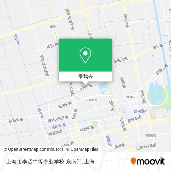 上海市奉贤中等专业学校-东南门地图