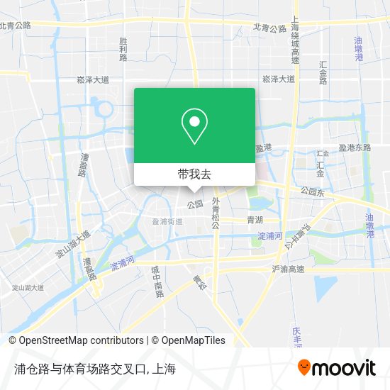 浦仓路与体育场路交叉口地图