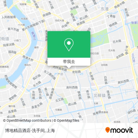 博地精品酒店-洗手间地图