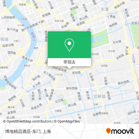 博地精品酒店-东门地图