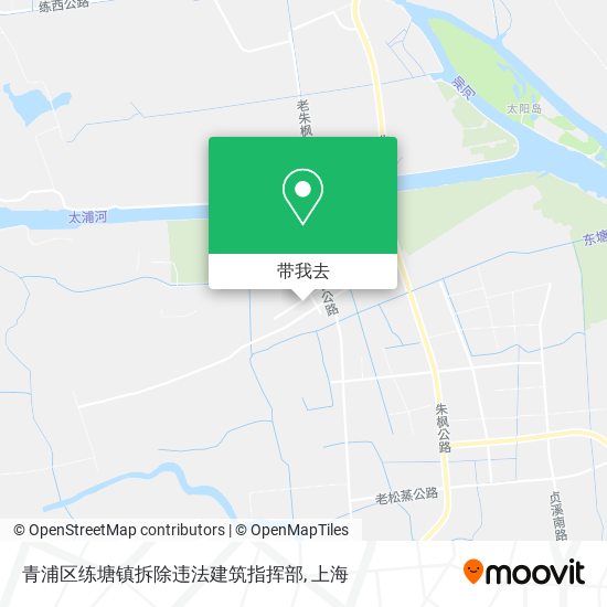 青浦区练塘镇拆除违法建筑指挥部地图