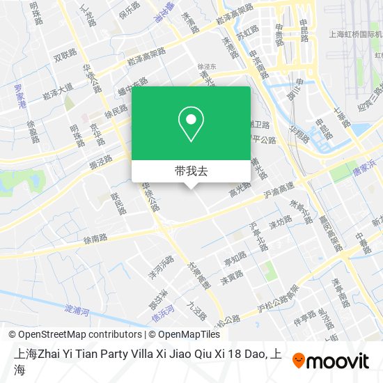 上海Zhai Yi Tian Party Villa  Xi Jiao Qiu Xi 18 Dao地图