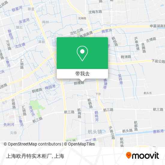 上海欧丹特实木柜厂地图