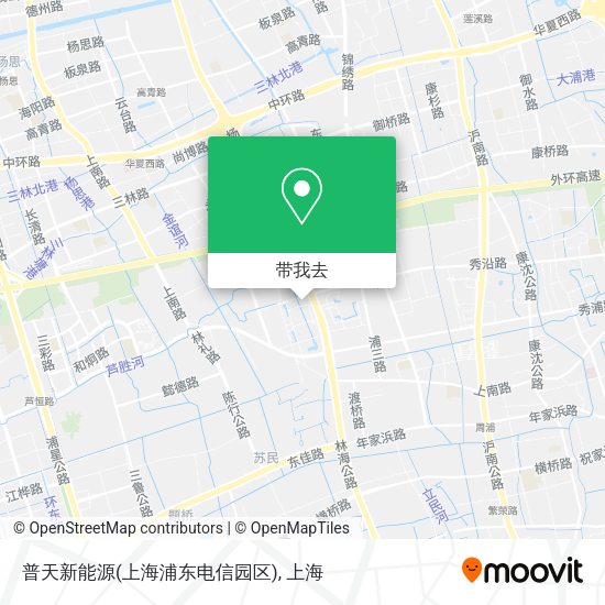 普天新能源(上海浦东电信园区)地图