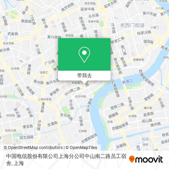 中国电信股份有限公司上海分公司中山南二路员工宿舍地图