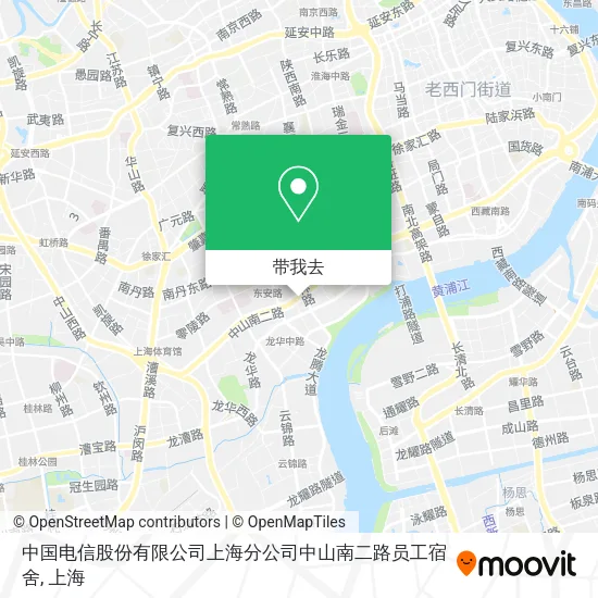中国电信股份有限公司上海分公司中山南二路员工宿舍地图