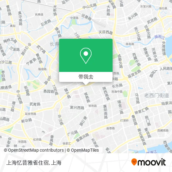 上海忆昔雅雀住宿地图