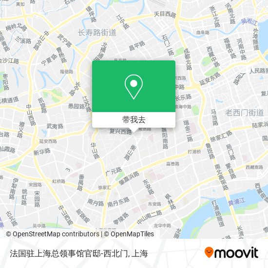 法国驻上海总领事馆官邸-西北门地图
