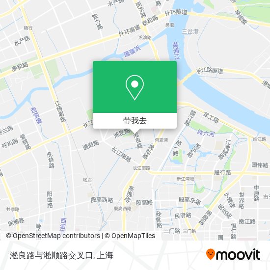 淞良路与淞顺路交叉口地图