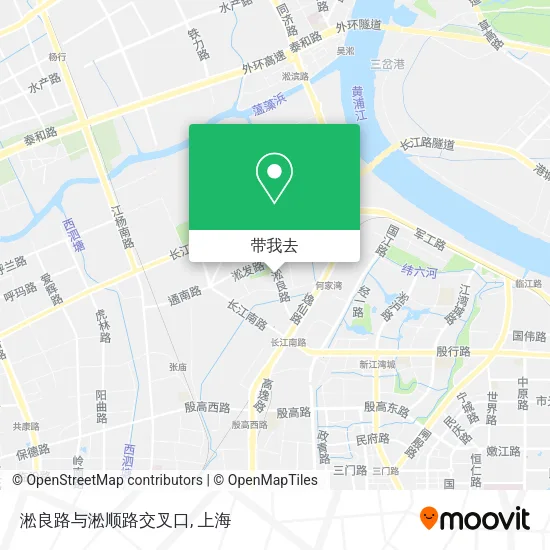 淞良路与淞顺路交叉口地图