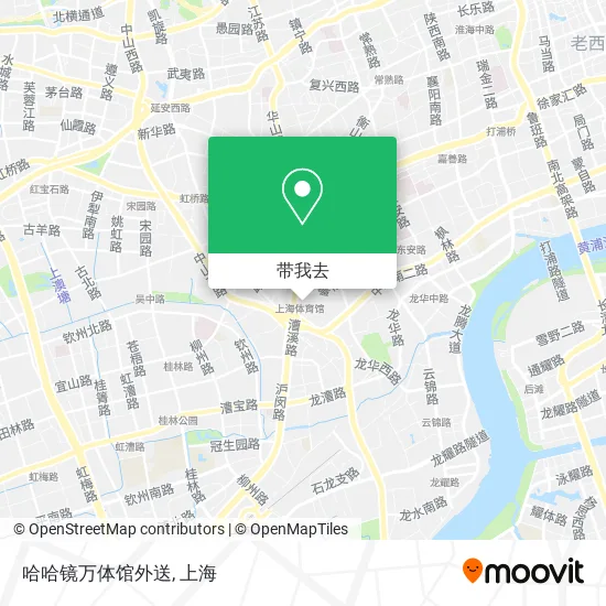 哈哈镜万体馆外送地图