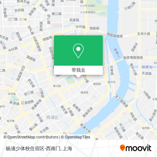 杨浦少体校住宿区-西南门地图