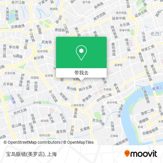 宝岛眼镜(美罗店)地图