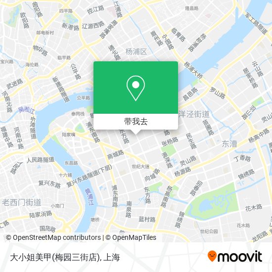 大小姐美甲(梅园三街店)地图