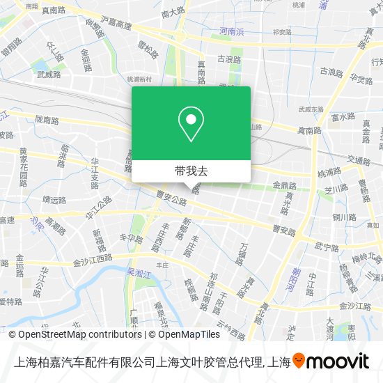 上海柏嘉汽车配件有限公司上海文叶胶管总代理地图
