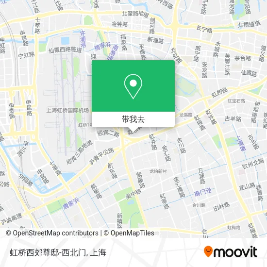 虹桥西郊尊邸-西北门地图